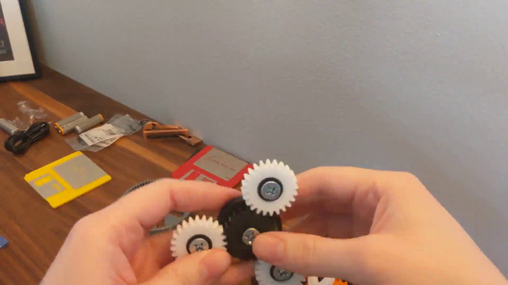 A planetary gear fidget spinner that I designed and 3d printed